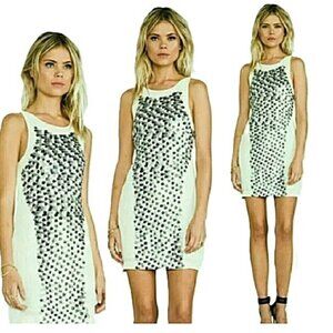 Bless’ed are the Meek Ivory Fleck Dress Sleeveless Mini Mermaidcore Sequined 4